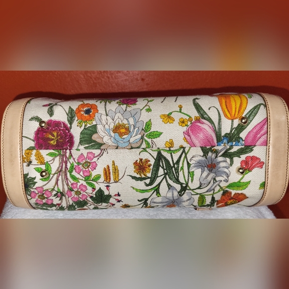 Gucci Bamboo Leather Flora - Picture 7 of 9